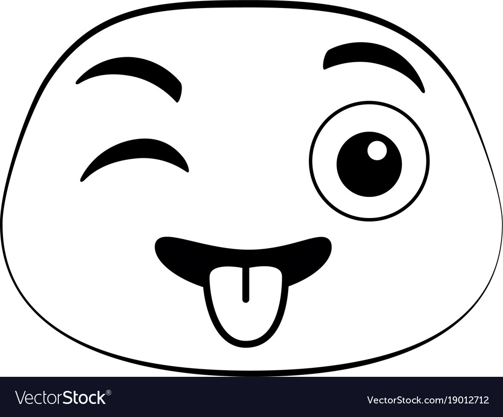 Crazy emoji Royalty Free Vector Image - VectorStock