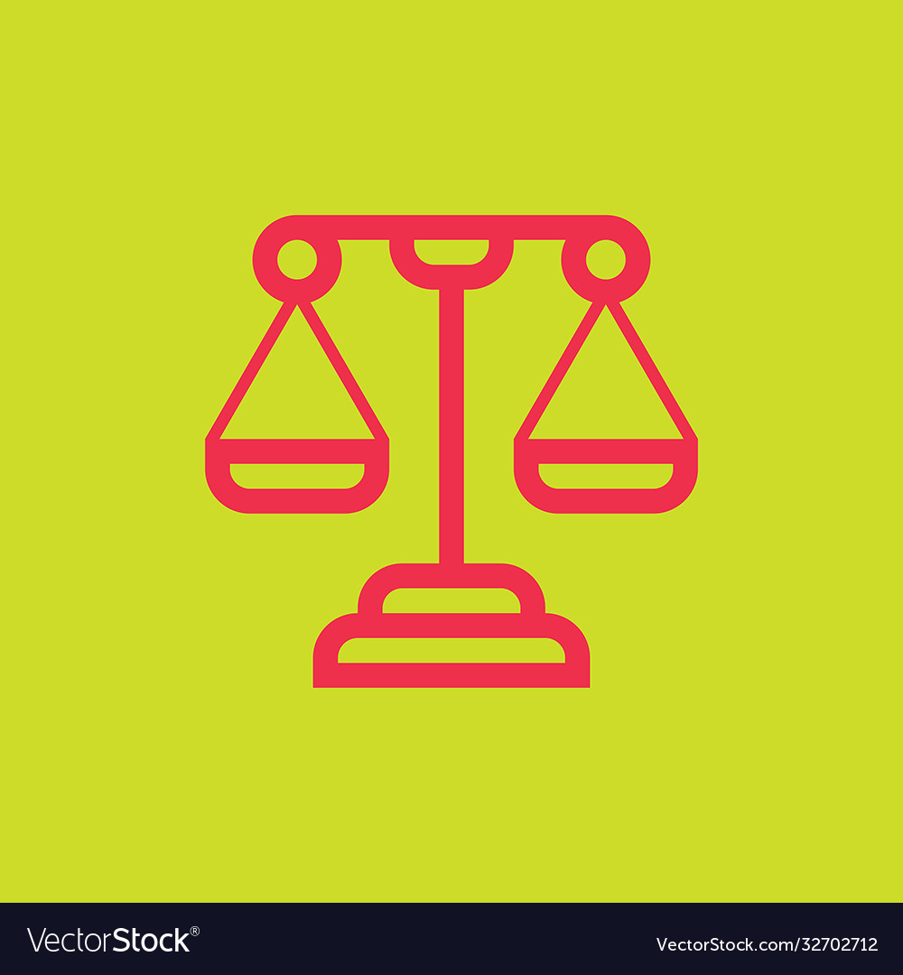 Justice law logo Royalty Free Vector Image - VectorStock