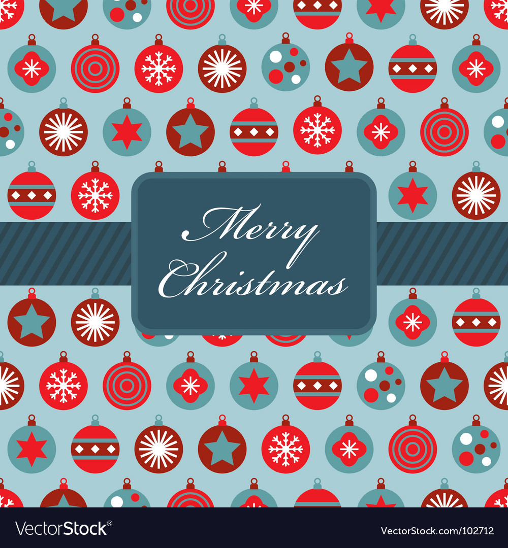 Red and blue christmas wrapping Royalty Free Vector Image