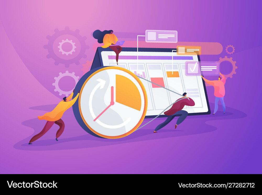 Time management concept Royalty Free Vector Image