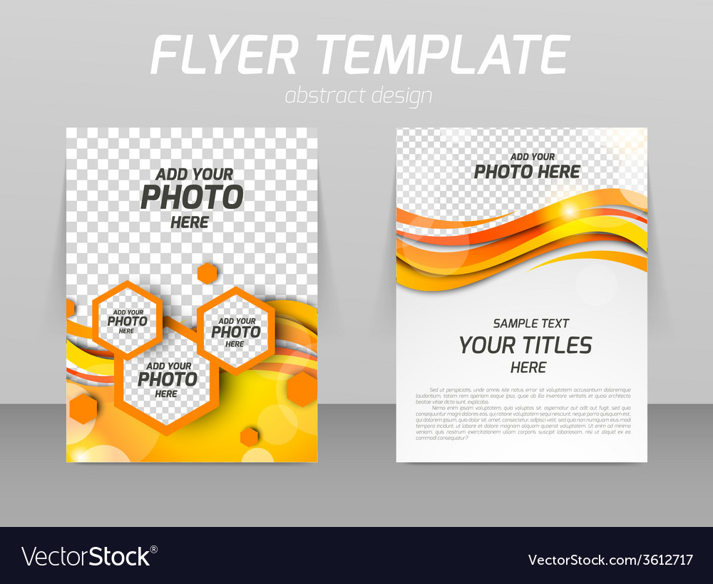 Abstract flyer template design