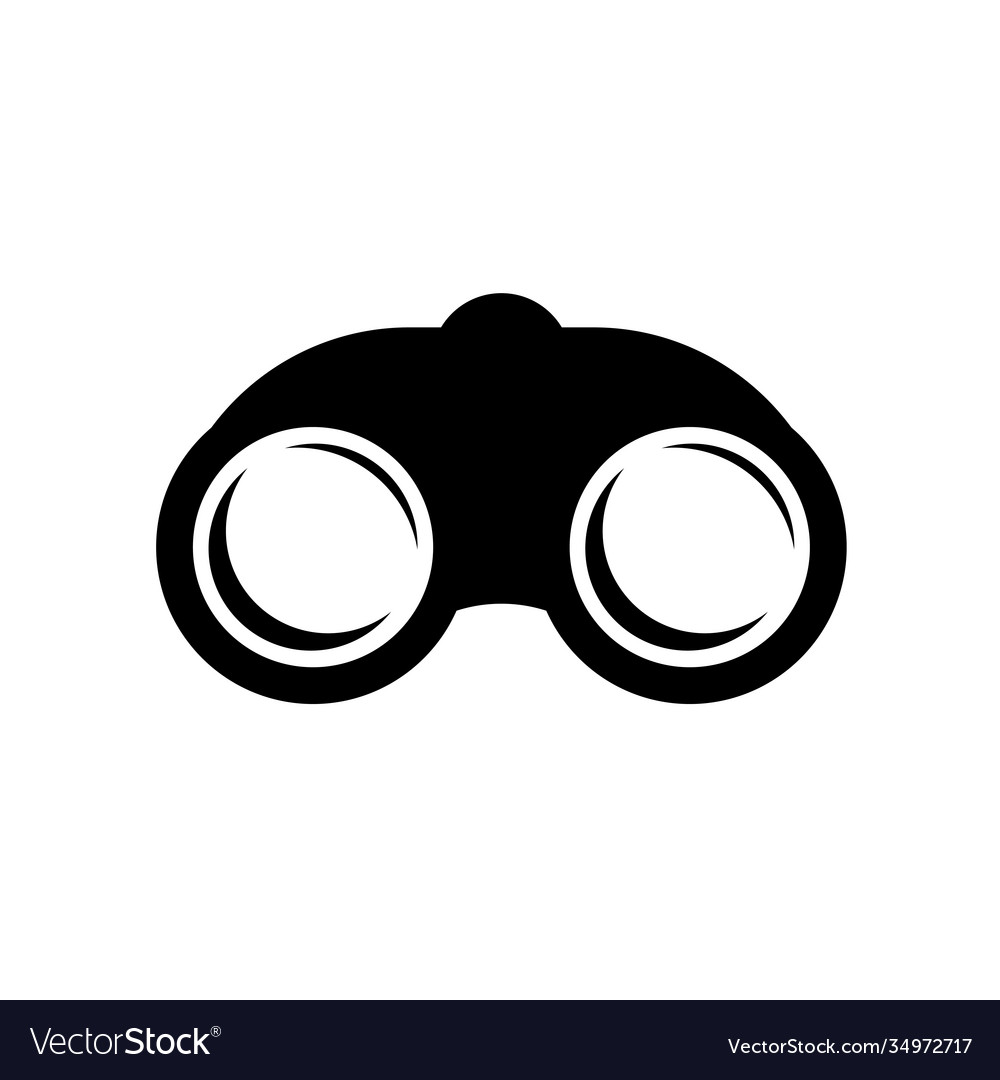 Binocular flat icon Royalty Free Vector Image - VectorStock