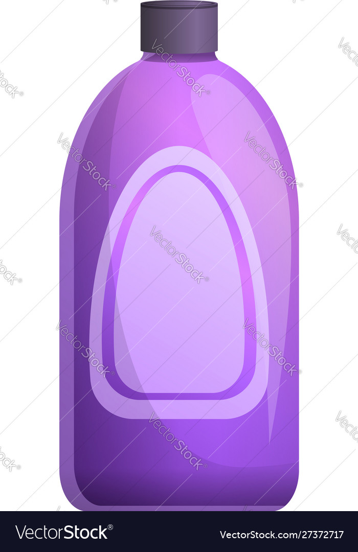 Empty cleaner bottle icon cartoon style Royalty Free Vector