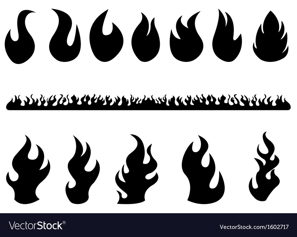 Flames Royalty Free Vector Image - Vectorstock