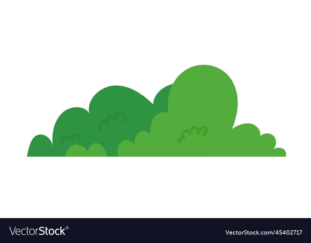 Natural green grass bushes decorate environmental Vector Image