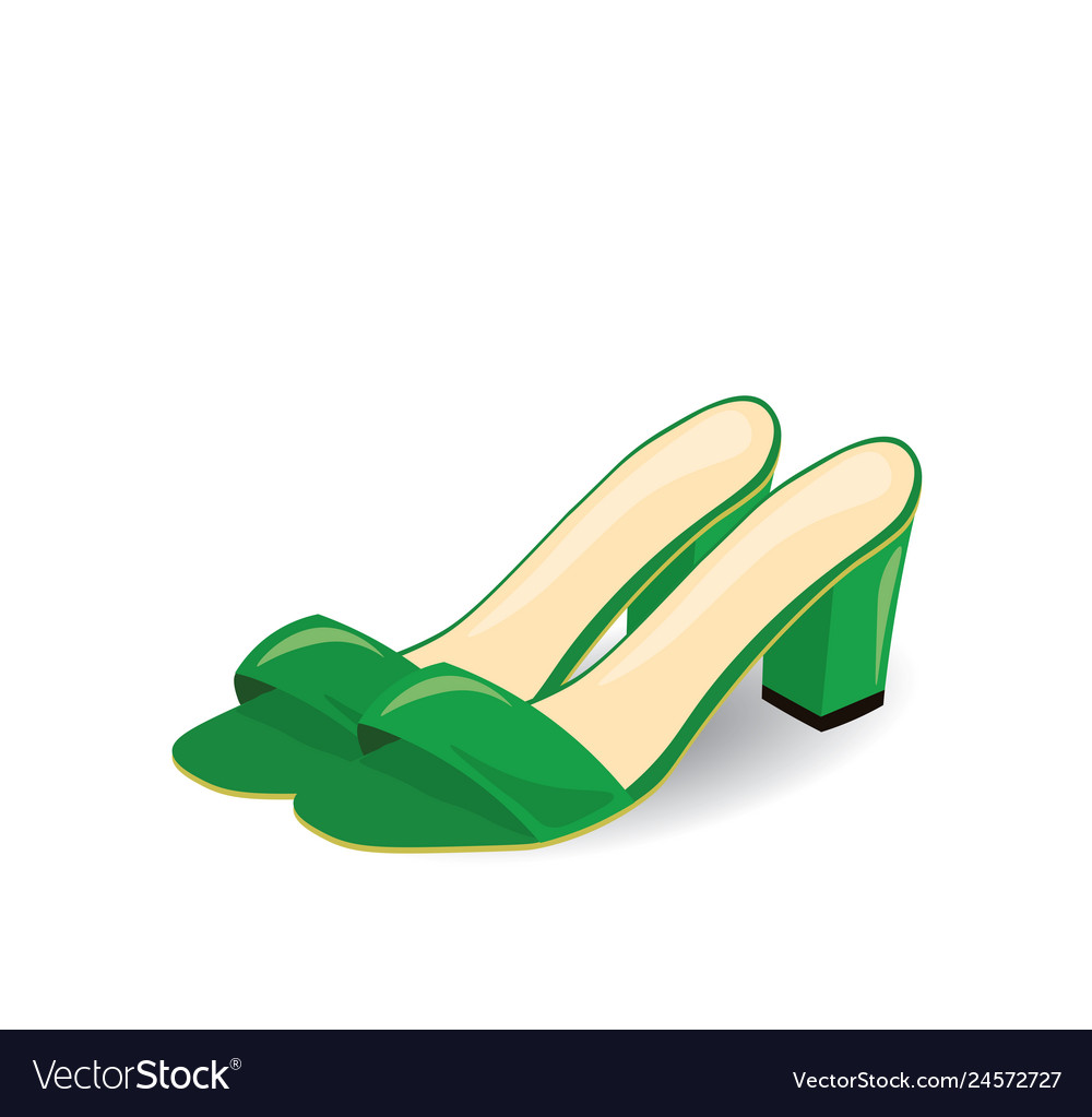 green sandals