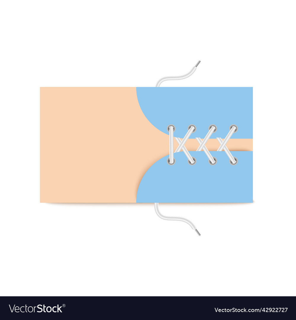 Horizontal scheme of tying shoe laces Royalty Free Vector