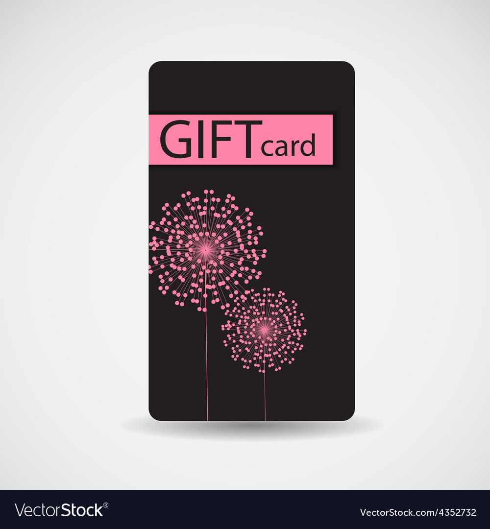 Abstract beautiful gift card design