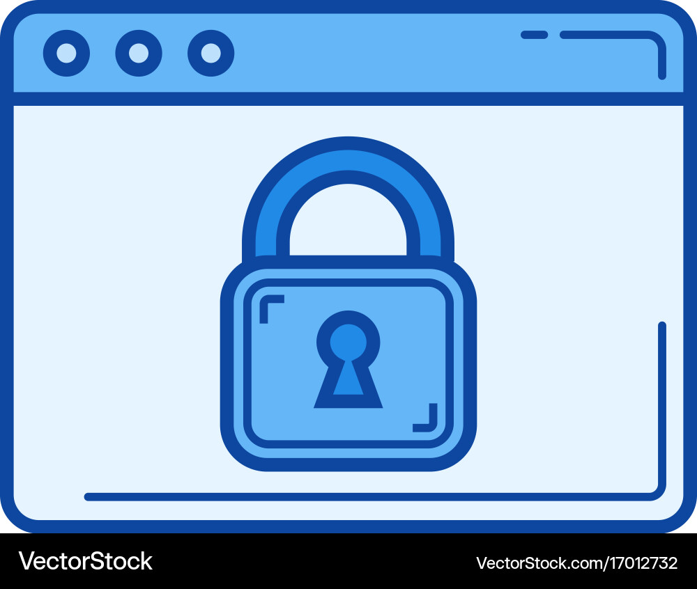 Padlock line icon Royalty Free Vector Image - VectorStock