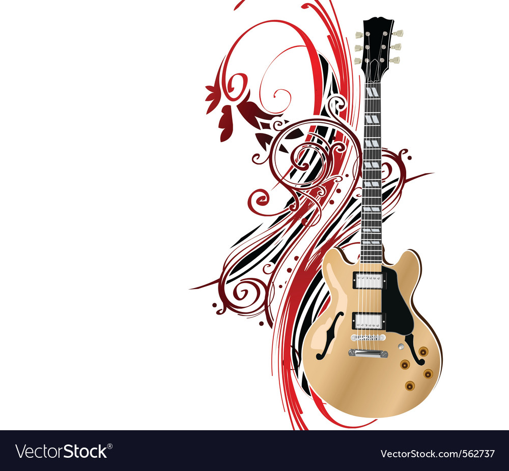 Guitar Royalty Free Vector Image - VectorStock