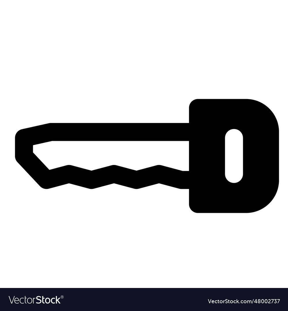 Key used to unlock software or programs Royalty Free Vector