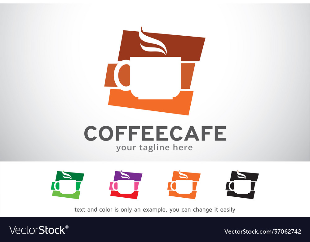 Coffee cafe logo template design vector image Coffee cafe logo template design