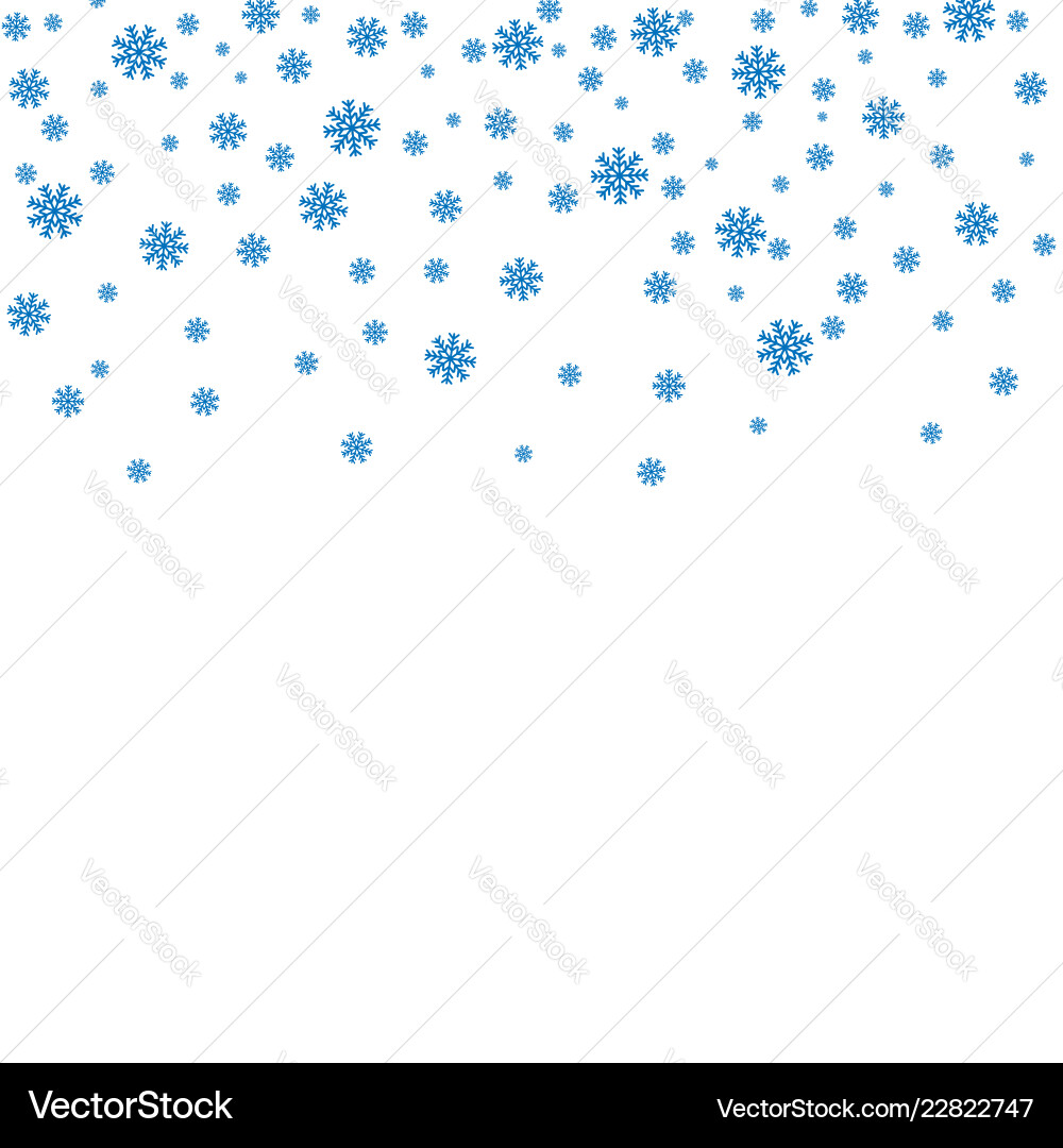Snowflake background blue Royalty Free Vector Image
