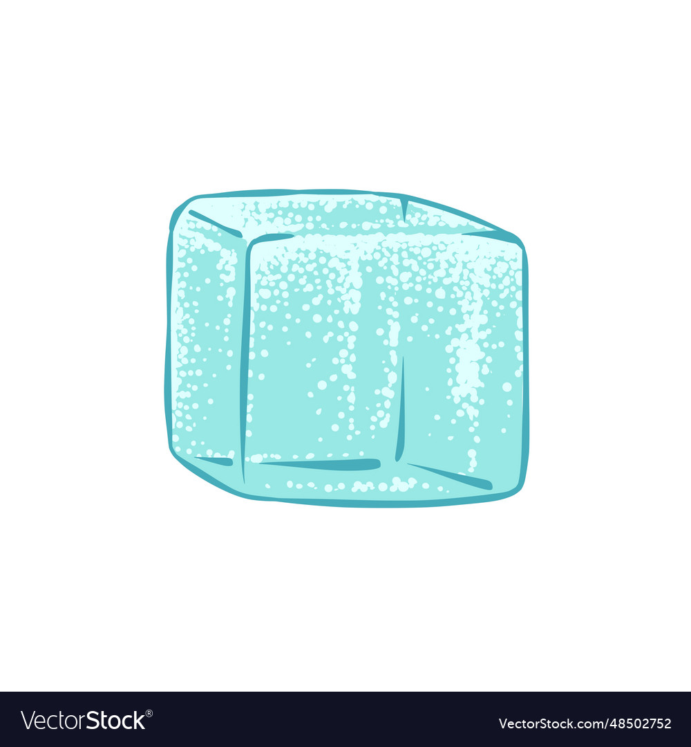 Ice cube icon Royalty Free Vector Image - VectorStock