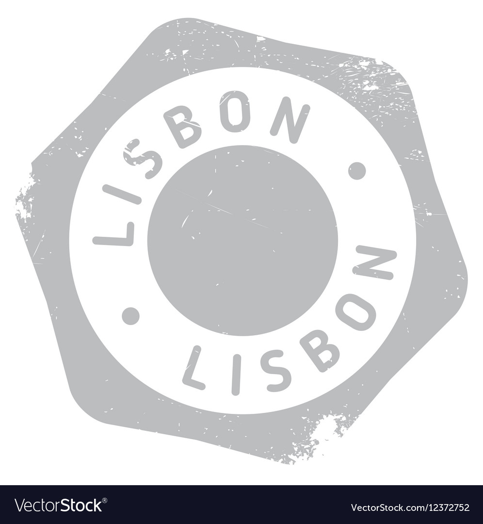 Lisbon stamp rubber grunge Royalty Free Vector Image