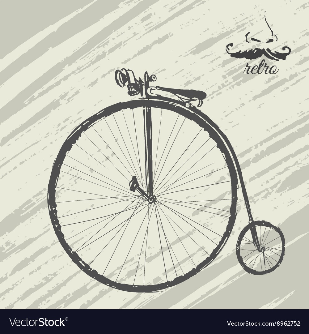 Retro cycle background Royalty Free Vector Image