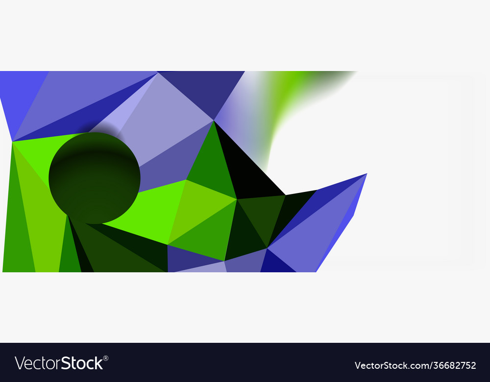 Trendy 3d geometric composition design template