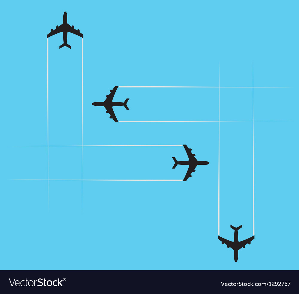 Airplanes Royalty Free Vector Image Vectorstock Airplanes Royalty Free Vector Image Vectorstock