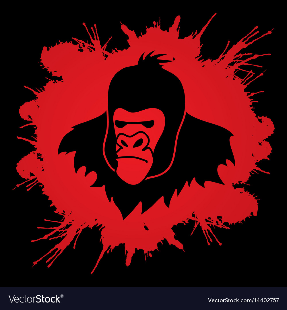 King kong mascot logo vector. | CanStock