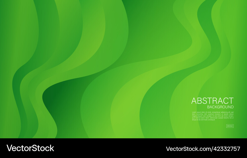 Green wave abstract background pattern Royalty Free Vector