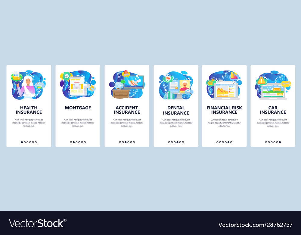 Health Car Travel House Insurance Policy Vector Image