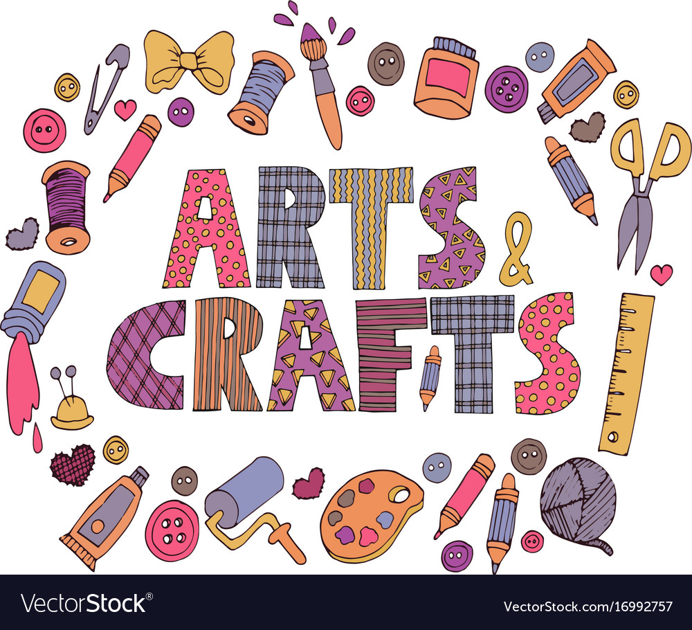 https://cdn3.vectorstock.com/i/1000x1000/27/57/patchwork-arts-and-crafts-lettering-vector-16992757.jpg