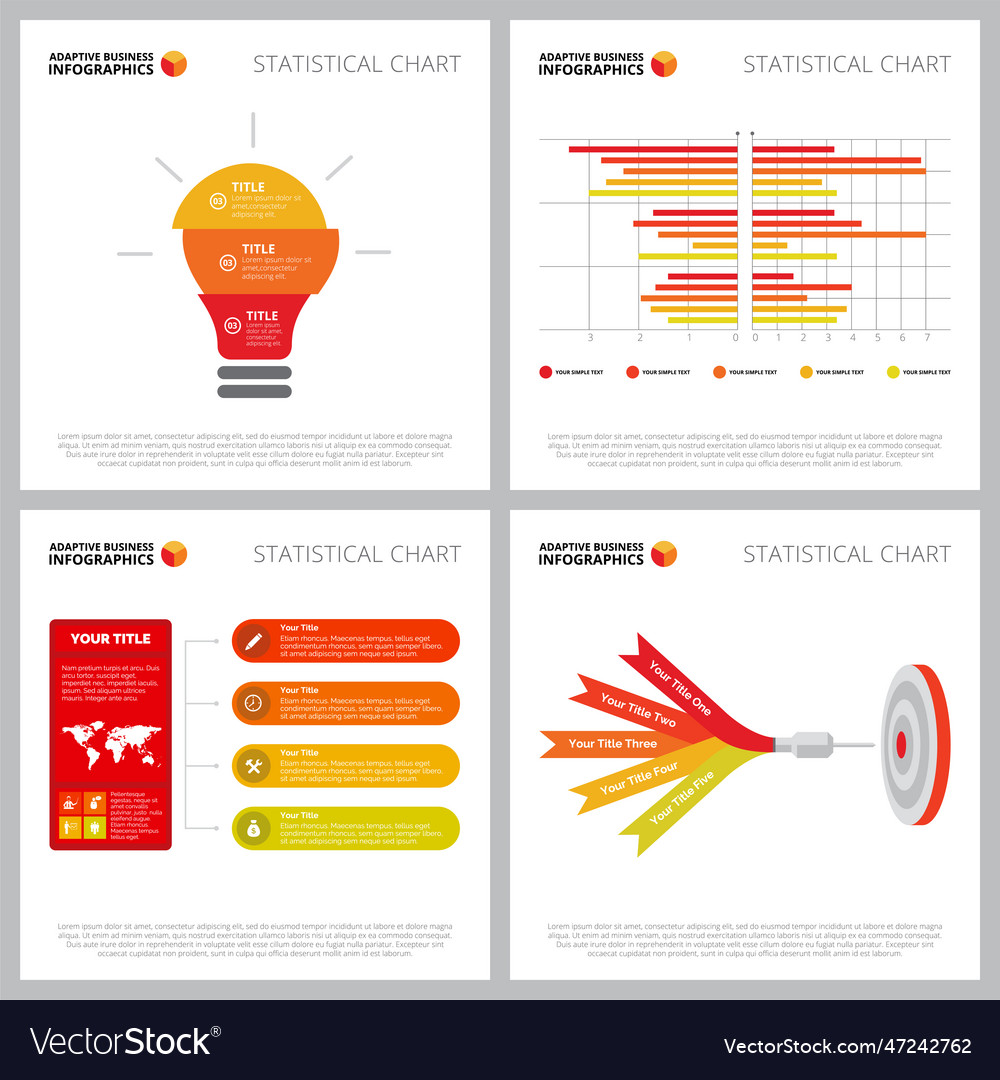 Creative diagram set for new project launch