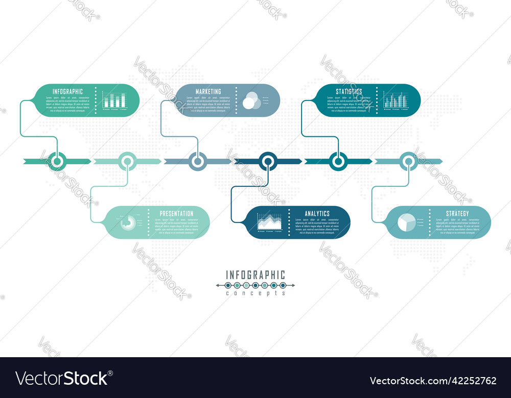 Infographic timeline template for chart diagram Vector Image