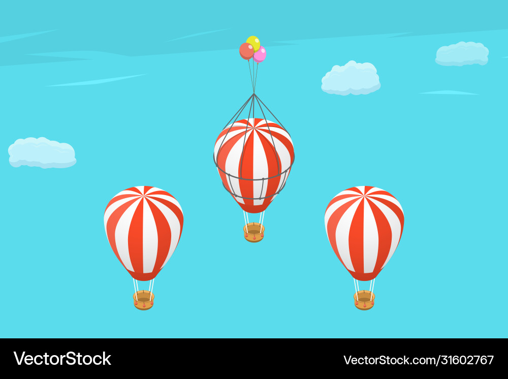 3d isometric flat concept efficient Royalty Free Vector