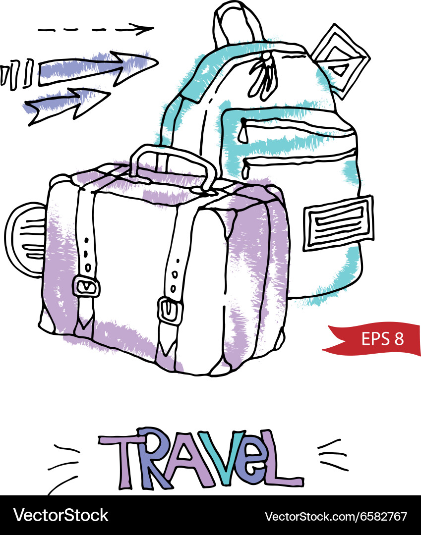Luggage Royalty Free Vector Image - VectorStock