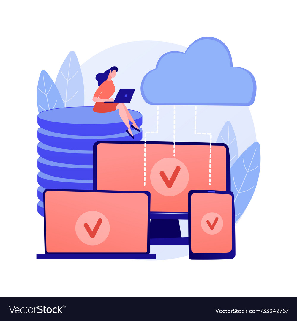 Saas Technology Abstract Concept Royalty Free Vector Image Saas Technology Abstract Concept Royalty Free Vector Image