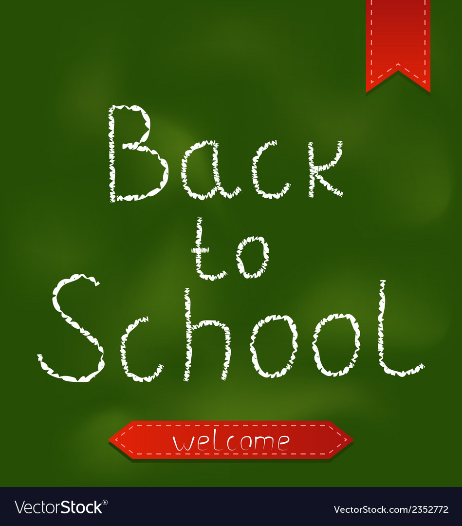 Back to school background with ribbons Royalty Free Vector