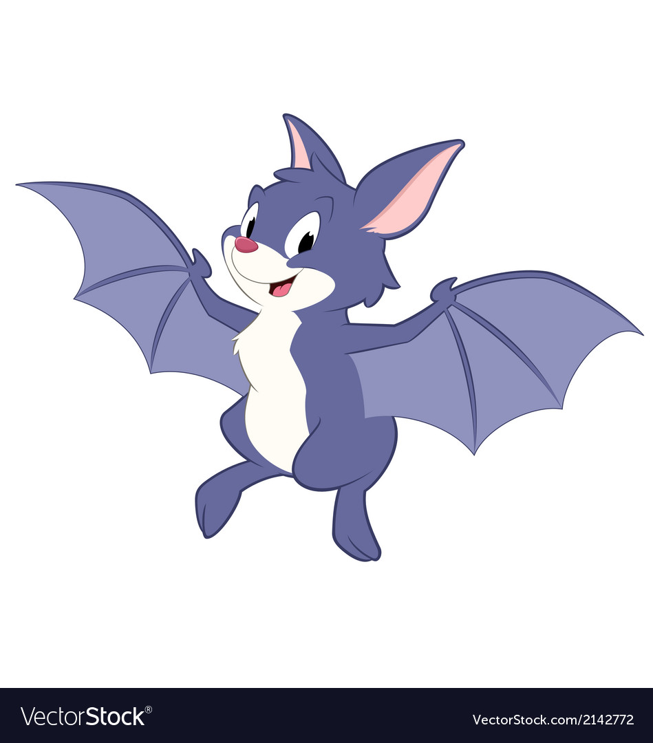 Cartoon bat Royalty Free Vector Image - VectorStock