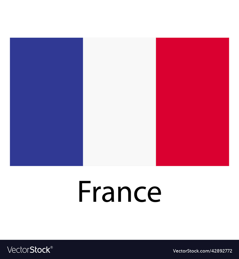 France national flag high quality Royalty Free Vector Image