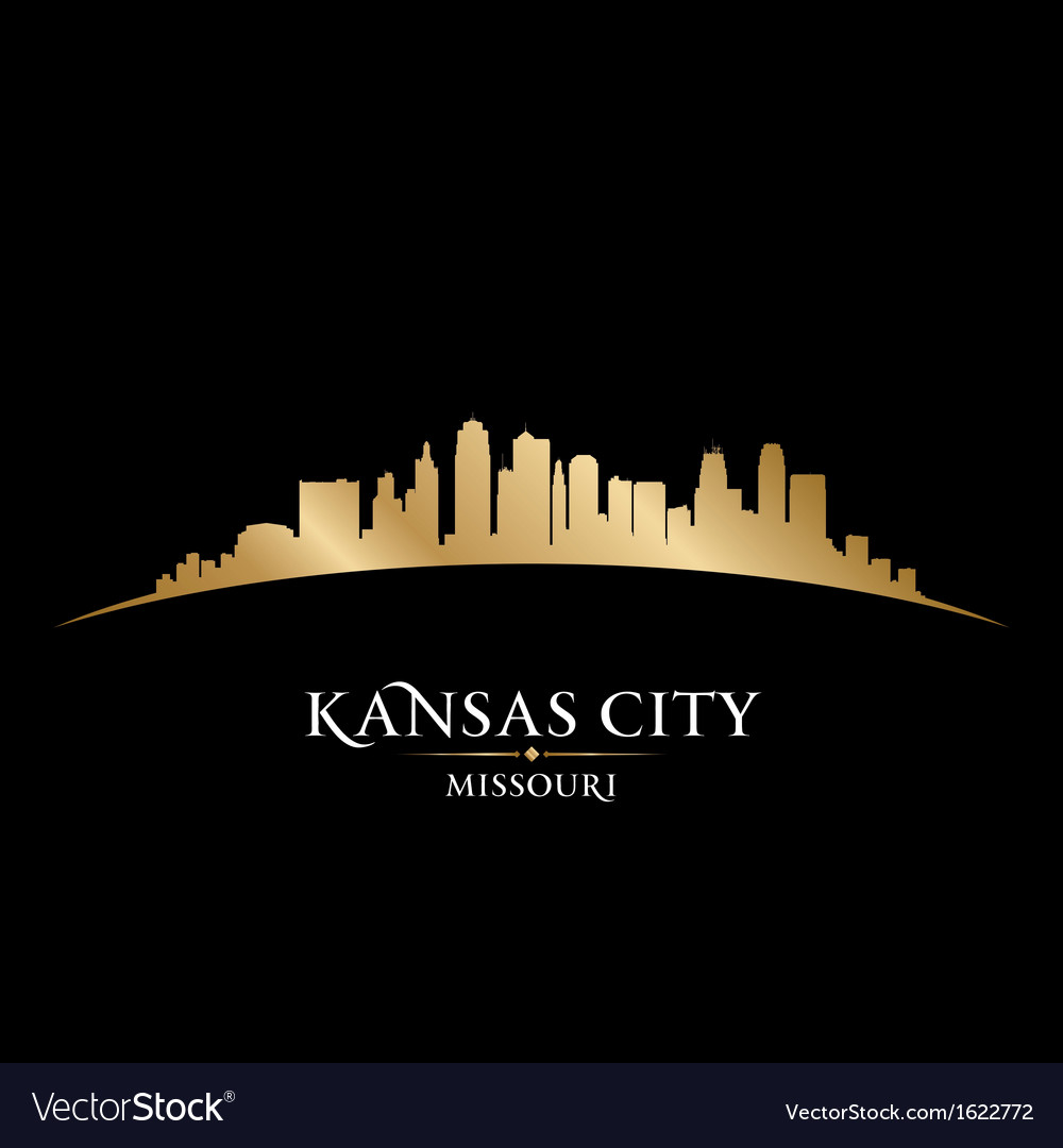 Kansas city missouri skyline silhouette