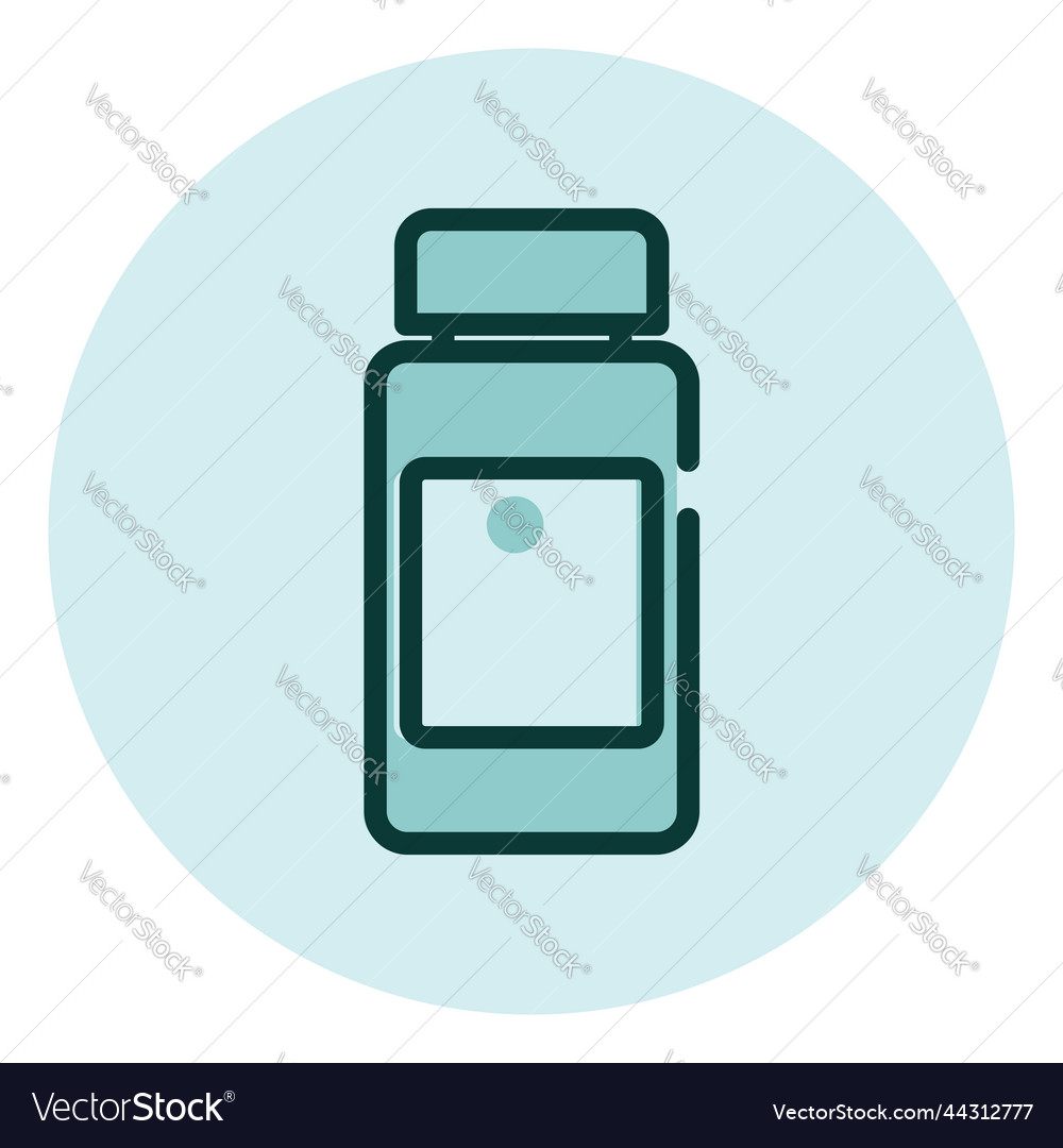 Medicine bottle on a white background