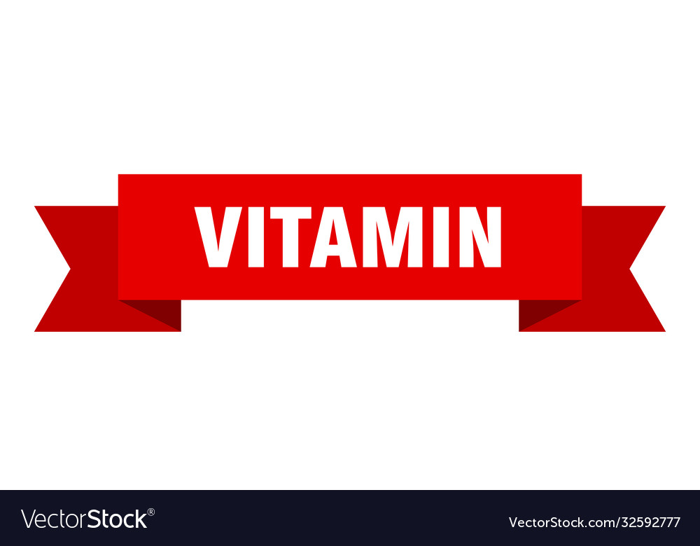 Vitamin Band Papier Band Banner Zeichen