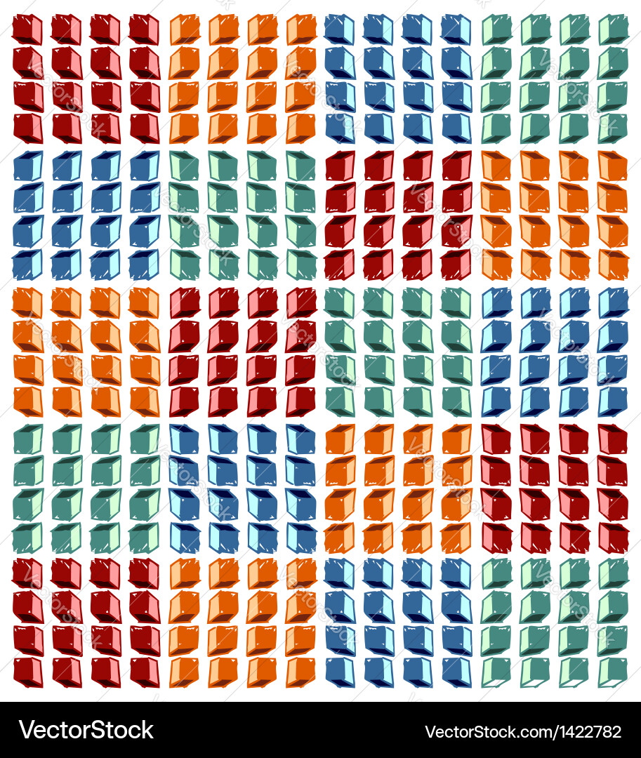 Cubes pattern Royalty Free Vector Image - VectorStock