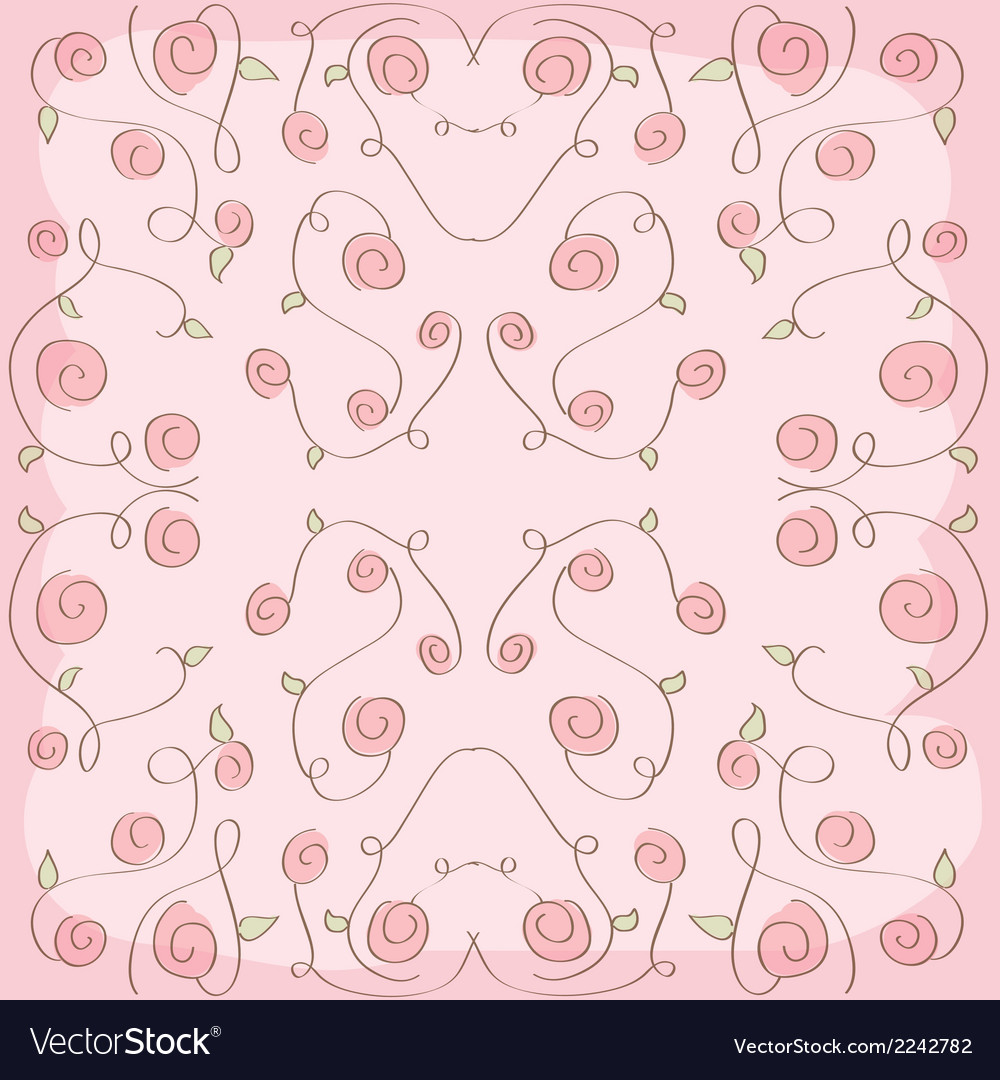 Flowers design over pink background