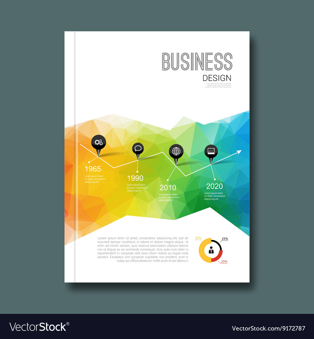 Business design background cover magazine Vector Image