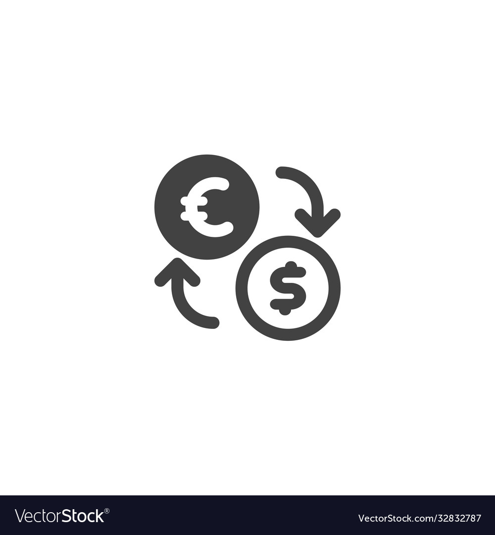 Currency exchange icon Royalty Free Vector Image