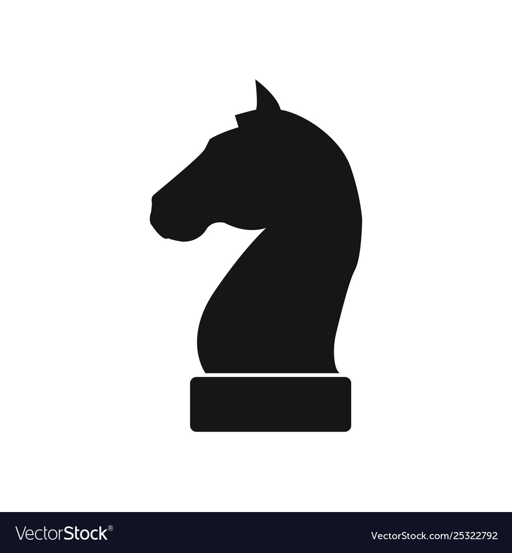 Horse black head silhouette of a chess piece Free Icon