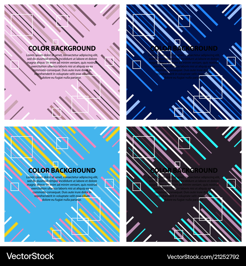 Set abstract geometric pattern and Royalty Free Vector Image