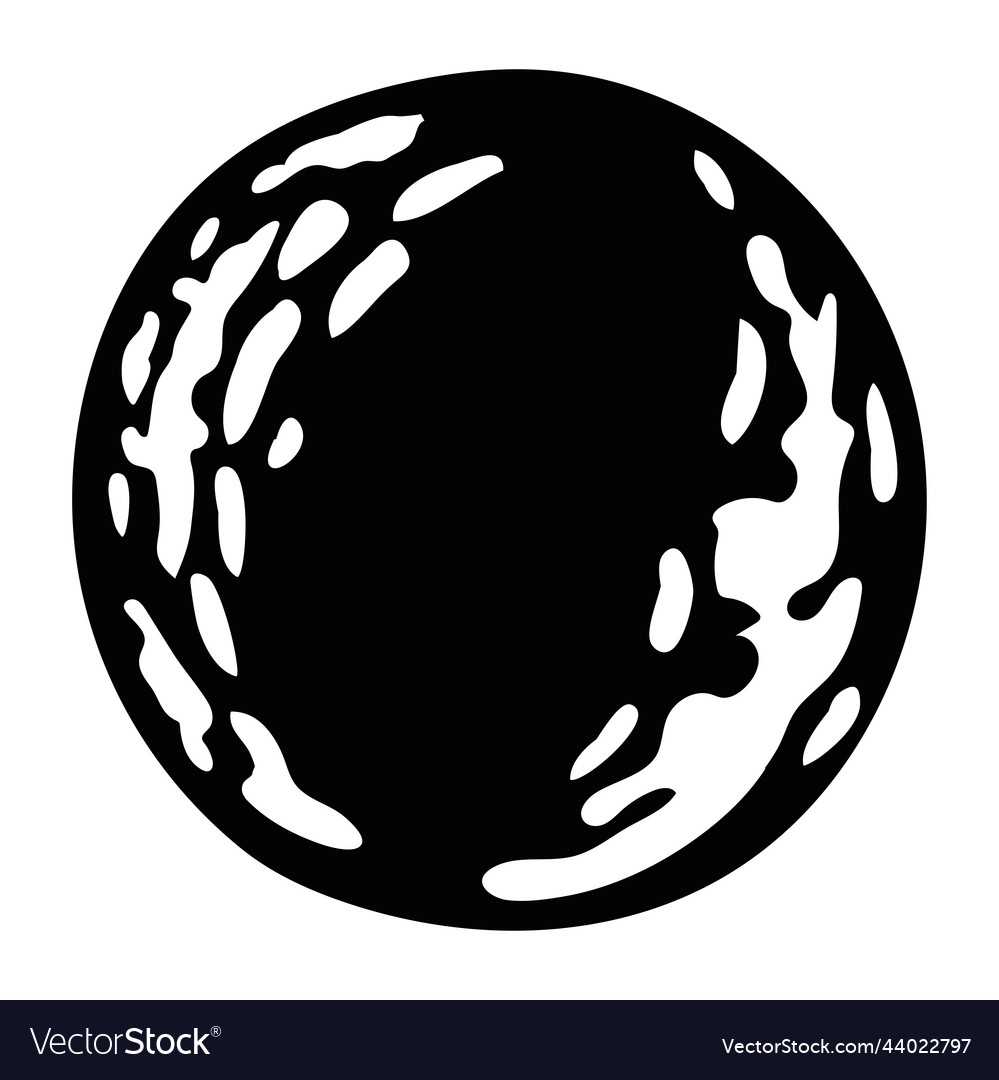 Black moon icon Royalty Free Vector Image - VectorStock