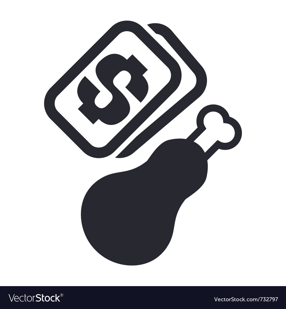 Food price icon Royalty Free Vector Image - VectorStock
