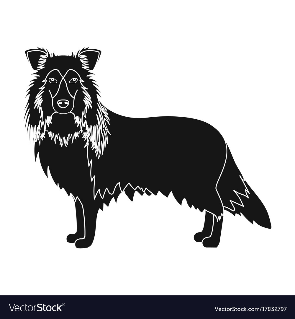 Laika single icon in black stylelaika