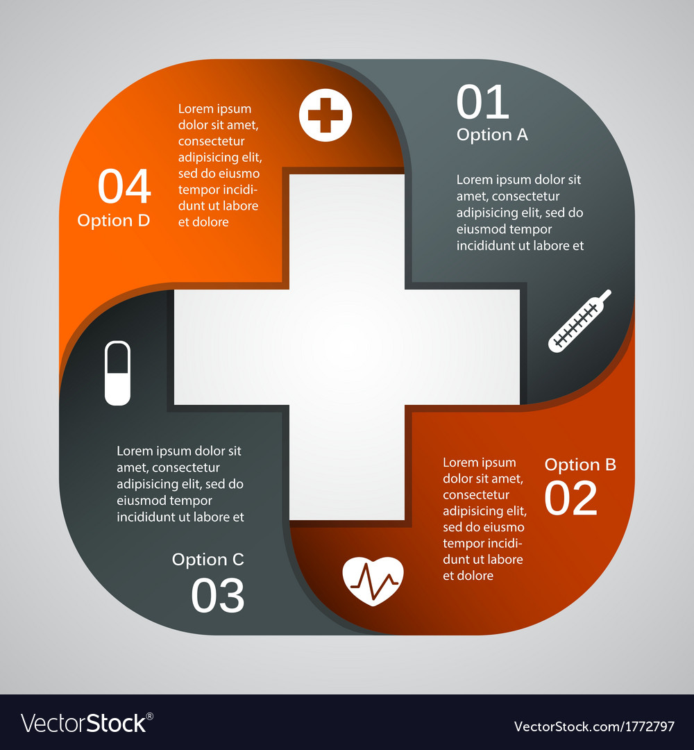 Modern template for your medical project Vector Image