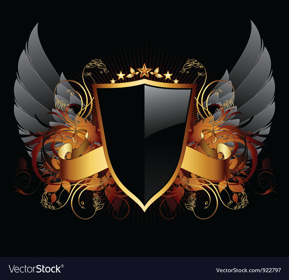 Ornamental shield Royalty Free Vector Image - VectorStock