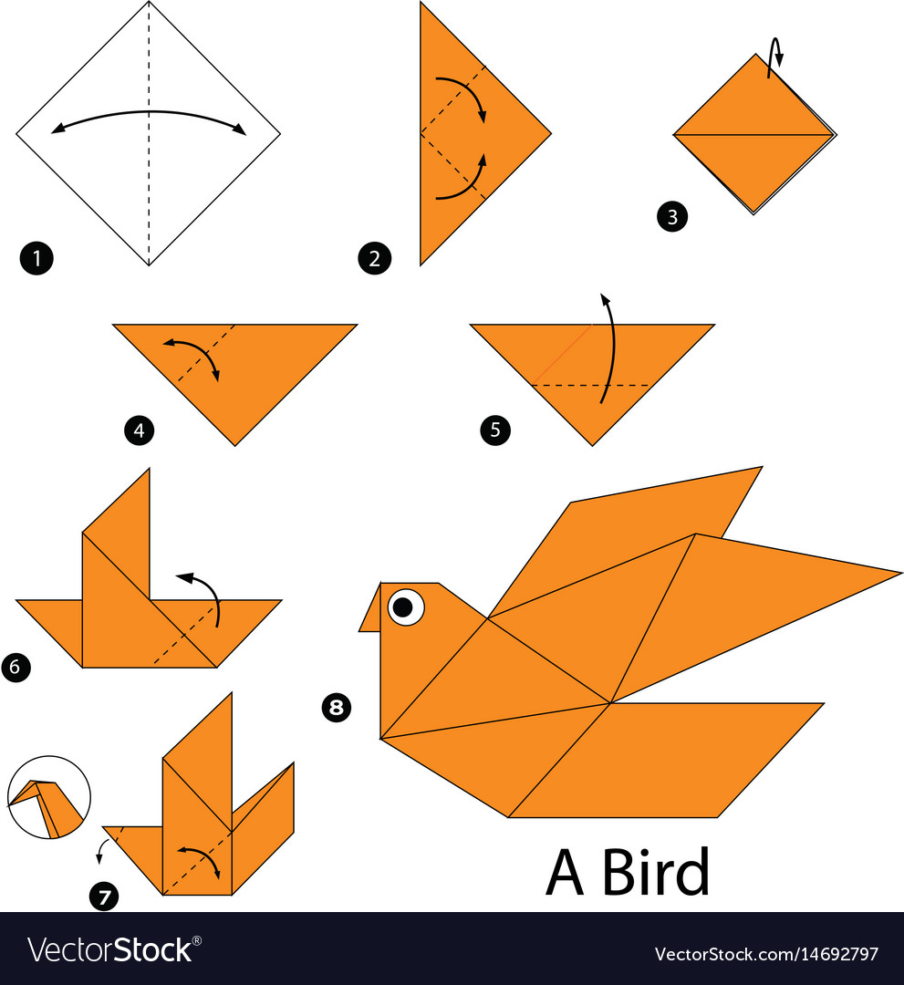 step-by-step-instructions-how-to-make-origami-vector-image