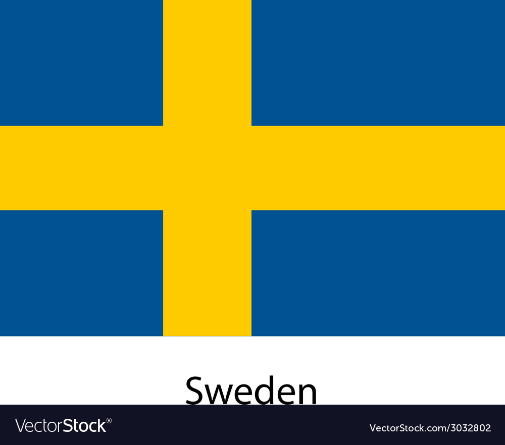 Flag of the country sweden